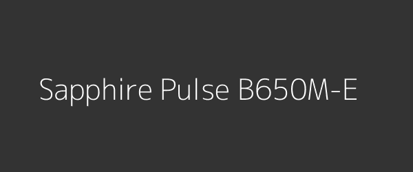 Sapphire Pulse B650M-E